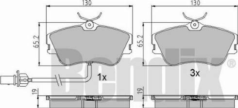 BENDIX 510634 - Kit pastiglie freno, Freno a disco autozon.pro