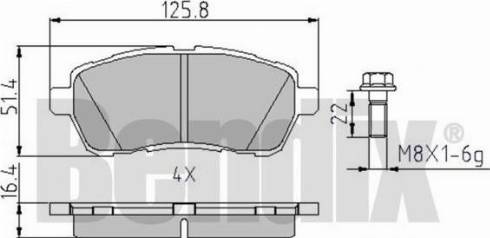 BENDIX 510630 - Kit pastiglie freno, Freno a disco autozon.pro