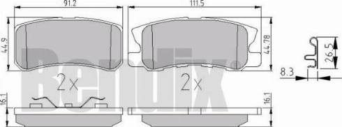 BENDIX 510622 - Kit pastiglie freno, Freno a disco autozon.pro