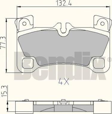 BENDIX 510676 - Kit pastiglie freno, Freno a disco autozon.pro