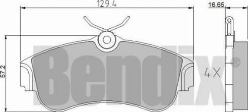 BENDIX 510099 - Kit pastiglie freno, Freno a disco autozon.pro