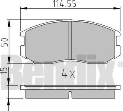 BENDIX 510094 - Kit pastiglie freno, Freno a disco autozon.pro