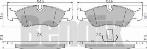 BENDIX 510058 - Kit pastiglie freno, Freno a disco autozon.pro