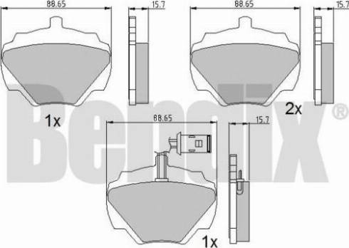 BENDIX 510066 - Kit pastiglie freno, Freno a disco autozon.pro