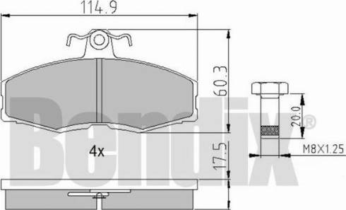 BENDIX 510062 - Kit pastiglie freno, Freno a disco autozon.pro