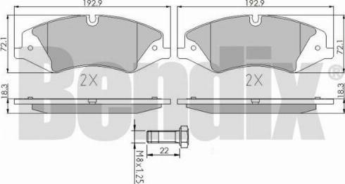 BENDIX 510001 - Kit pastiglie freno, Freno a disco autozon.pro