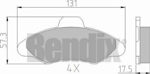 BENDIX 510029 - Kit pastiglie freno, Freno a disco autozon.pro