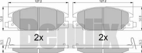 BENDIX 510153 - Kit pastiglie freno, Freno a disco autozon.pro