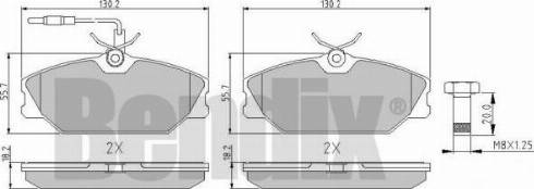 BENDIX 510169 - Kit pastiglie freno, Freno a disco autozon.pro