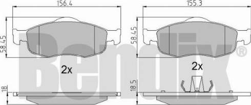 BENDIX 510166 - Kit pastiglie freno, Freno a disco autozon.pro