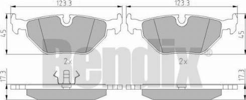 BENDIX 510134 - Kit pastiglie freno, Freno a disco autozon.pro