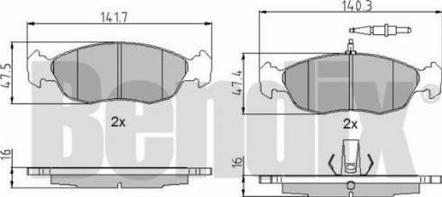 BENDIX 510133 - Kit pastiglie freno, Freno a disco autozon.pro