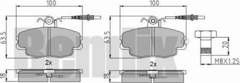 BENDIX 510179 - Kit pastiglie freno, Freno a disco autozon.pro