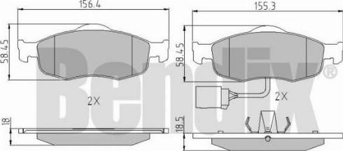 BENDIX 510170 - Kit pastiglie freno, Freno a disco autozon.pro