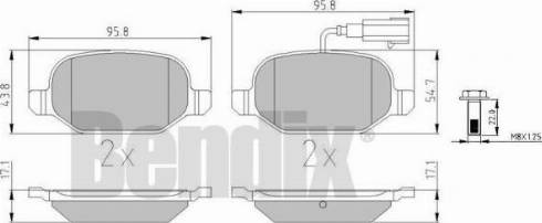 BENDIX 510890 - Kit pastiglie freno, Freno a disco autozon.pro