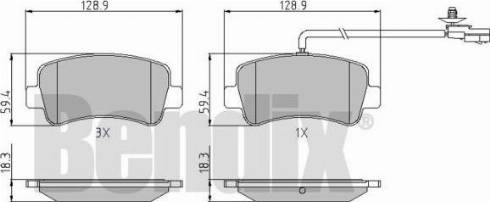 BENDIX 510866 - Kit pastiglie freno, Freno a disco autozon.pro