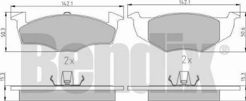 BENDIX 510366 - Kit pastiglie freno, Freno a disco autozon.pro