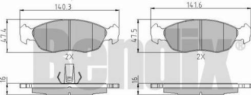 BENDIX 510304 - Kit pastiglie freno, Freno a disco autozon.pro