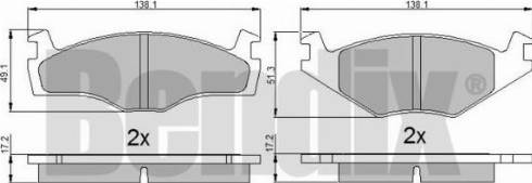 BENDIX 510316 - Kit pastiglie freno, Freno a disco autozon.pro