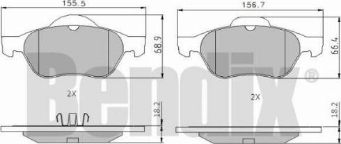 BENDIX 510376 - Kit pastiglie freno, Freno a disco autozon.pro