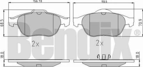 BENDIX 510377 - Kit pastiglie freno, Freno a disco autozon.pro