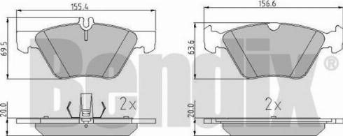 BENDIX 510299 - Kit pastiglie freno, Freno a disco autozon.pro