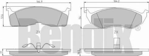 BENDIX 510246 - Kit pastiglie freno, Freno a disco autozon.pro