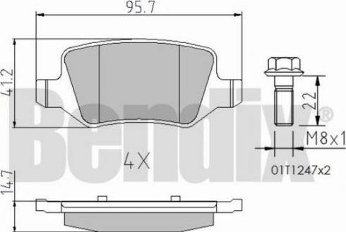 BENDIX 510209 - Kit pastiglie freno, Freno a disco autozon.pro