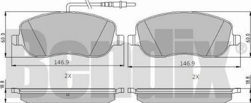 BENDIX 510204 - Kit pastiglie freno, Freno a disco autozon.pro