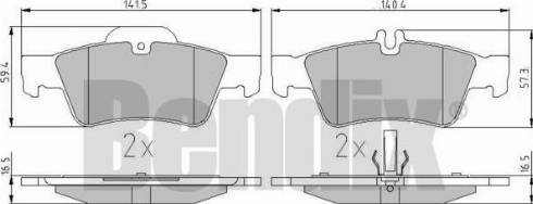 BENDIX 510214 - Kit pastiglie freno, Freno a disco autozon.pro