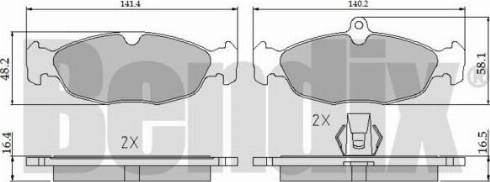 BENDIX 510218 - Kit pastiglie freno, Freno a disco autozon.pro