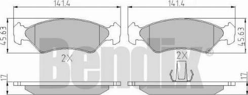 BENDIX 510281 - Kit pastiglie freno, Freno a disco autozon.pro