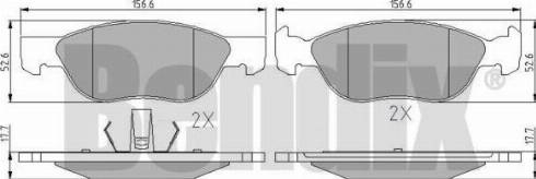 BENDIX 510279 - Kit pastiglie freno, Freno a disco autozon.pro