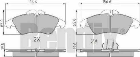 BENDIX 510270 - Kit pastiglie freno, Freno a disco autozon.pro