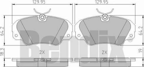 BENDIX 510272 - Kit pastiglie freno, Freno a disco autozon.pro