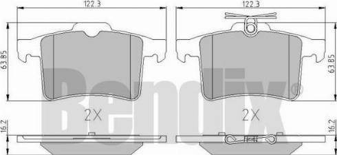 BENDIX 510792 - Kit pastiglie freno, Freno a disco autozon.pro