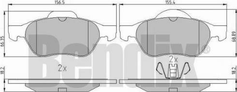 BENDIX 510769 - Kit pastiglie freno, Freno a disco autozon.pro