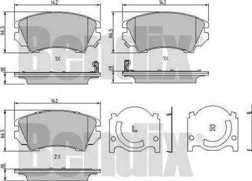 BENDIX 510704 - Kit pastiglie freno, Freno a disco autozon.pro