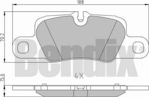 BENDIX 510737 - Kit pastiglie freno, Freno a disco autozon.pro