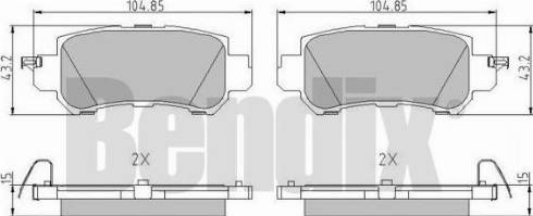 BENDIX 511052 - Kit pastiglie freno, Freno a disco autozon.pro