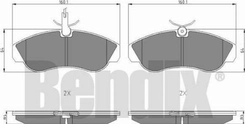 BENDIX 511029 - Kit pastiglie freno, Freno a disco autozon.pro