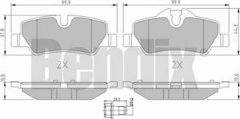 BENDIX 511194 - Kit pastiglie freno, Freno a disco autozon.pro