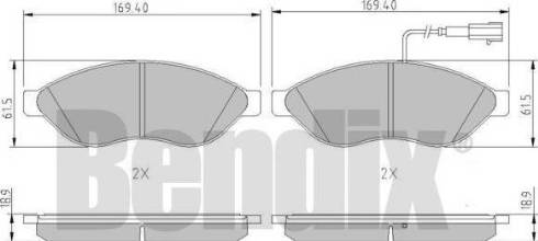 BENDIX 511144 - Kit pastiglie freno, Freno a disco autozon.pro