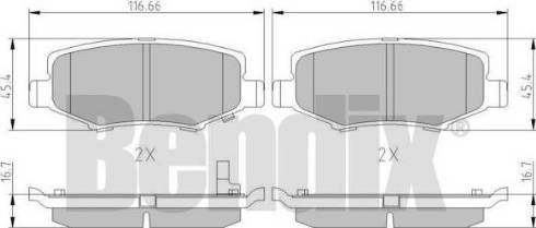 BENDIX 511154 - Kit pastiglie freno, Freno a disco autozon.pro