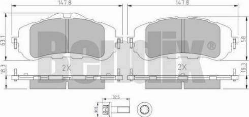 BENDIX 511173 - Kit pastiglie freno, Freno a disco autozon.pro