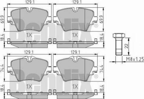 BENDIX 511239 - Kit pastiglie freno, Freno a disco autozon.pro