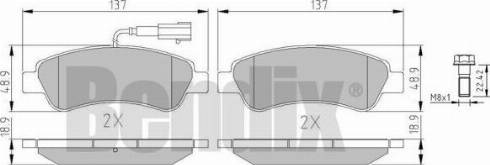 BENDIX 511235 - Kit pastiglie freno, Freno a disco autozon.pro