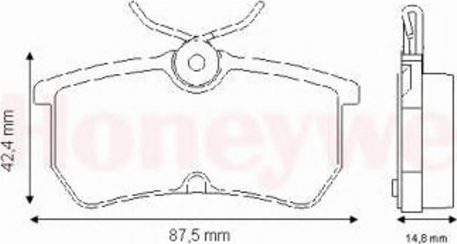 BENDIX 571998X - Kit pastiglie freno, Freno a disco autozon.pro