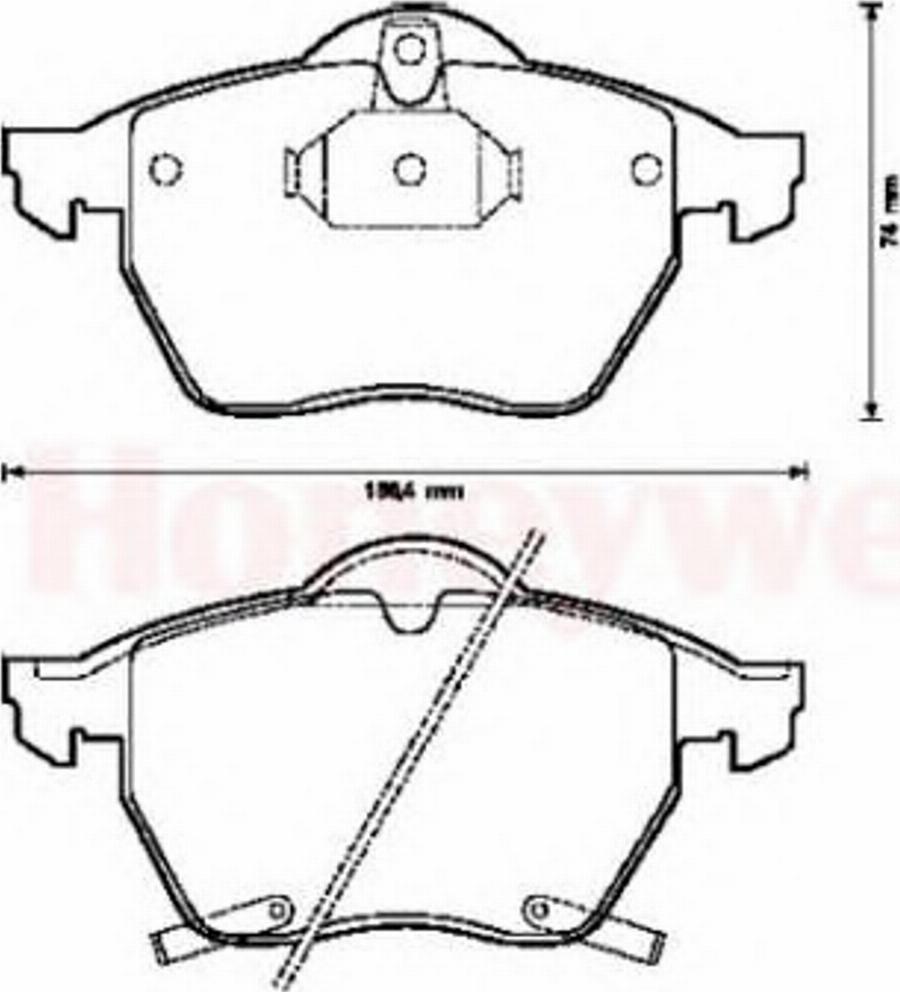 BENDIX 571997B - Kit pastiglie freno, Freno a disco autozon.pro