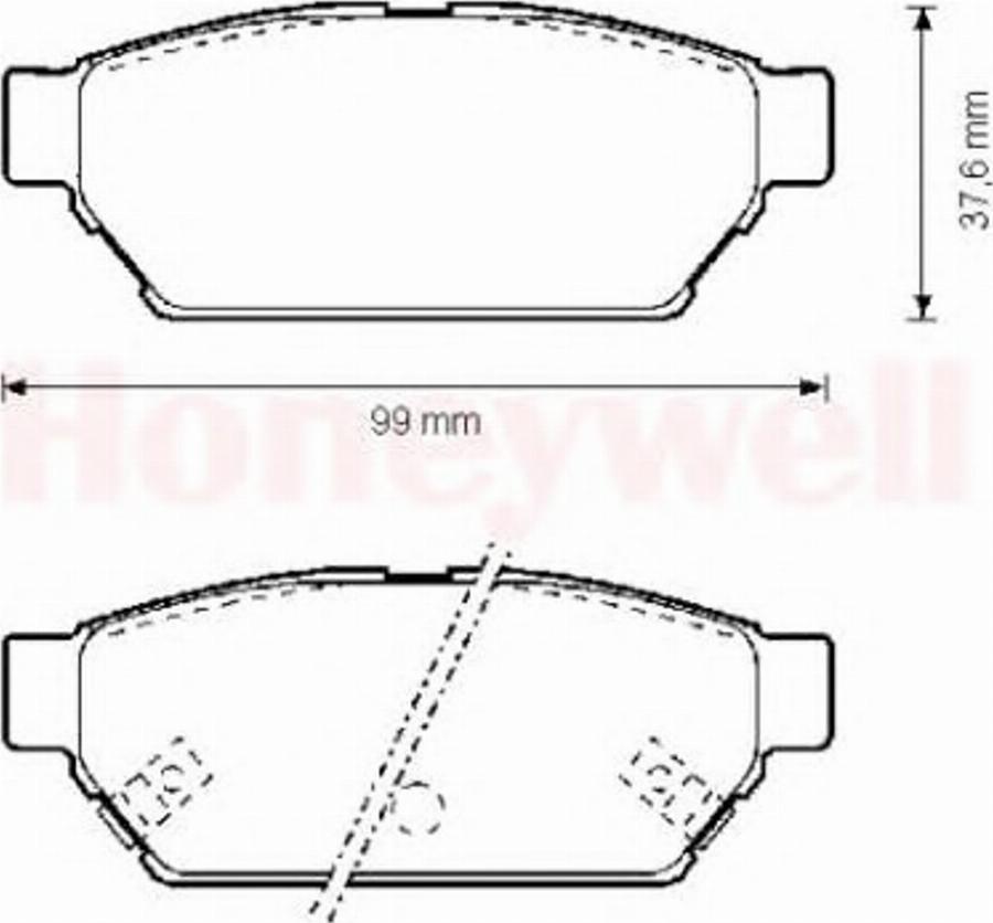 BENDIX 571943B - Kit pastiglie freno, Freno a disco autozon.pro